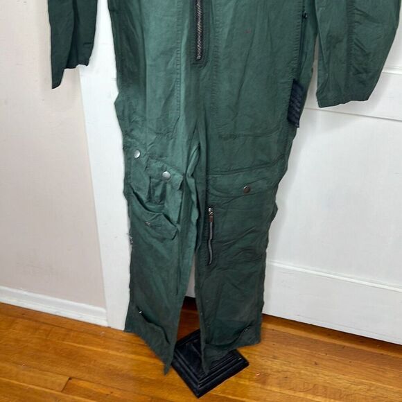 Netflix Rebel Moon Cargo Utility Jumpsuit Unisex Army Green Size Medium Nwot Cos - Picture 7 of 11